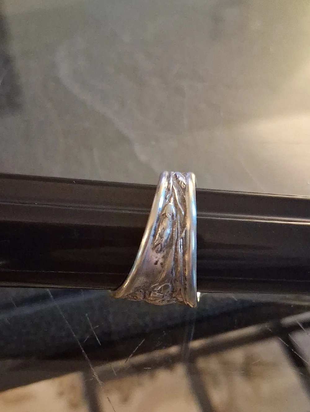WILLIAM ROGERS SILVER SPOON RING - Picture 3 of 5